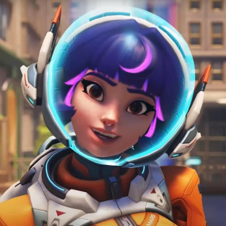 Juno smiling in her space suit